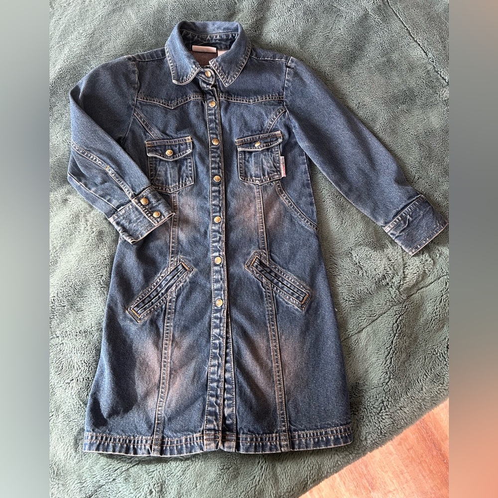 Mary Kate and Ashley Y2K denim dress girls 4/5.